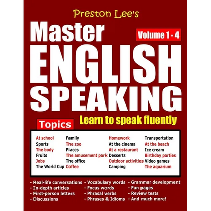 Preston Lee's Master English Speaking - Volume 1 - 4 - Paperback