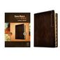 Every Man's Bible Nlt, Large Print, Deluxe Explorer Edition (Leatherlike, Rustic Brown, Indexed) - Imitation Leather
