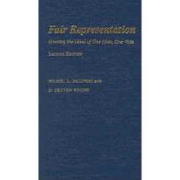 Fair Representation: Meeting the Ideal of One Man, One Vote - Paperback