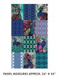Teal/Multi Affinity Cotton Panel 24" x 44"