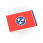 Tennessee State Flag - Minifig Scale - Custom Printed - 2x3 Tile Made using LEGO® Parts