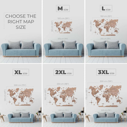 Bundle: Map and Flags Pins
