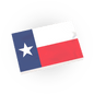 Texas State Flag - Custom Printed - Made Using a LEGO® Tile