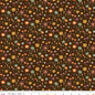 The Awe of Autumn Floral Brown 43"/44" Fabric Per Yard