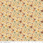 The Awe of Autumn Floral Latte 43"/44" Fabric Per Yard