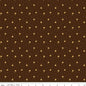 The Awe of Autumn Flower Toss Brown 43"/44" Fabric Per Yard