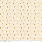 The Awe of Autumn Flower Toss Cream 43"/44" Fabric Per Yard
