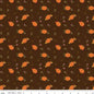 The Awe of Autumn Pumpkins Brown 43"/44" Fabric Per Yard