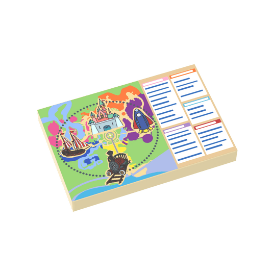 Theme Park Map - Custom Printed Using a LEGO® Part