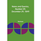 Notes and Queries, Number 09, December 29, 1849 - Paperback