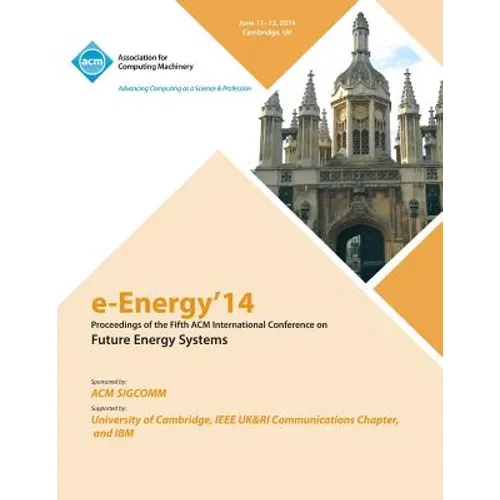 E-Energy 14 Fifth International Conference on Future Energy Systems - Paperback