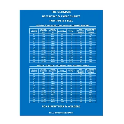 The Ultimate Reference & Table Charts for Pipe & Steel for Pipefitters & Welders - Paperback