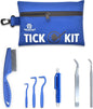 Tick Remover Kit Hooks Comb Stainless Steel Tool Dogs Cats Travel First Aid
