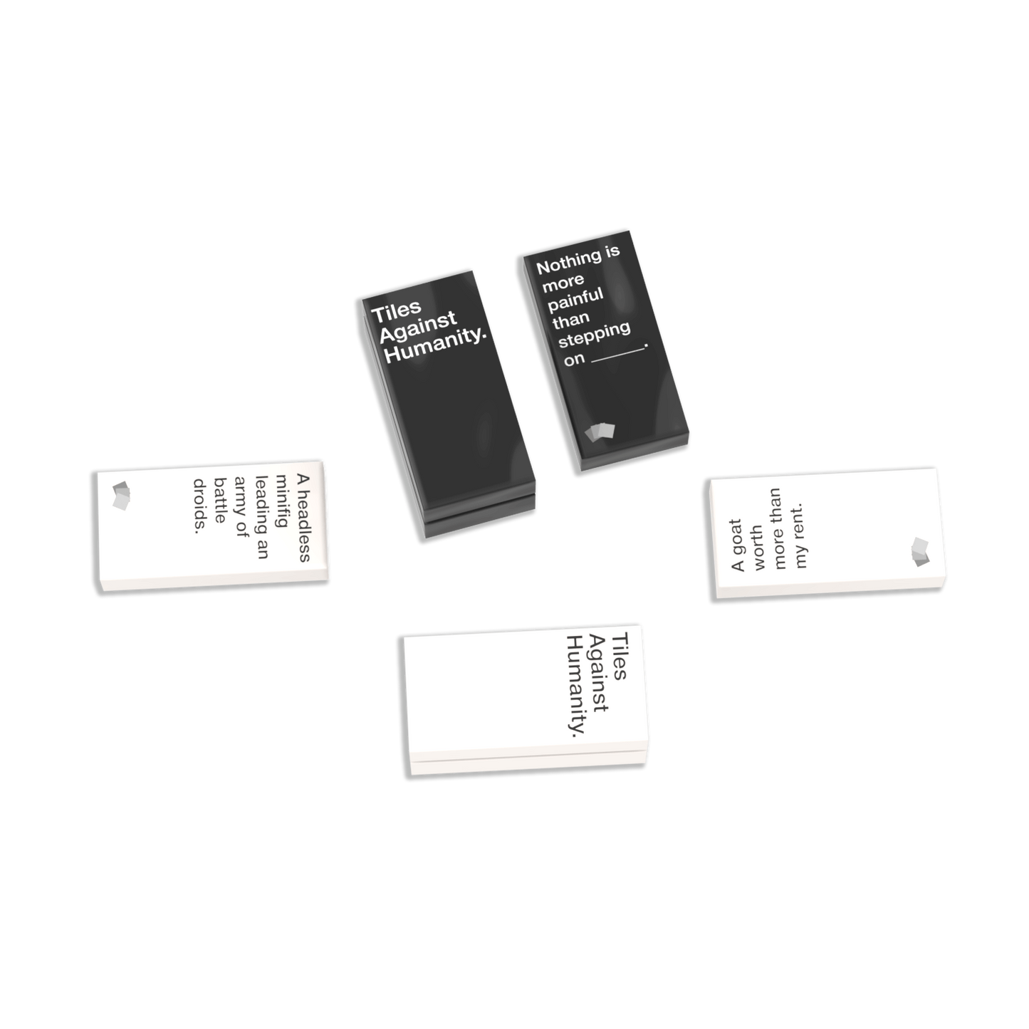 Tiles Against Humanity - Adult Card Game - Custom Printed - Made Using LEGO® Parts
