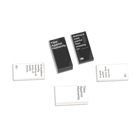 Tiles Against Humanity - Adult Card Game - Custom Printed - Made Using LEGO® Parts