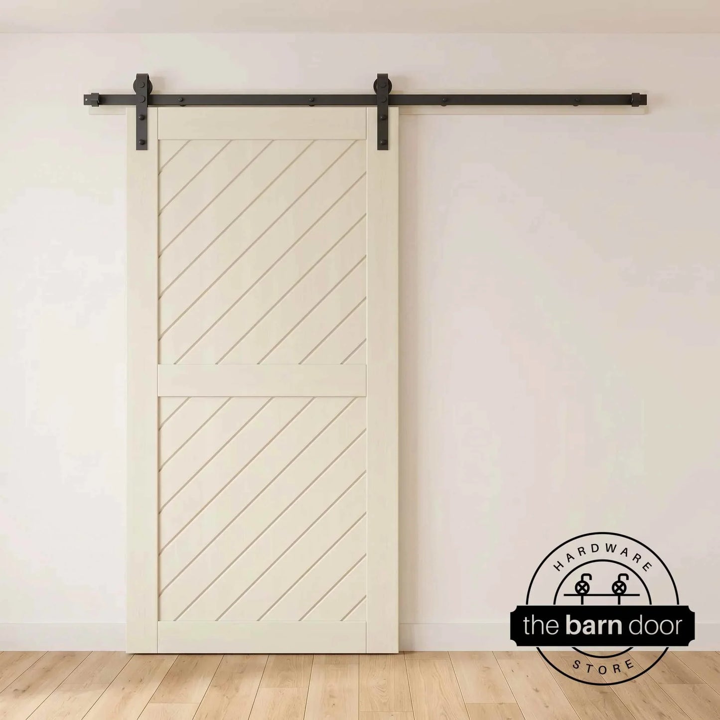 Slanted Pine Wood DIY Barn Door