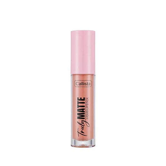 Callista Truly Matte Liquid Lipstick - Long Lasting Nude Shade with Shea Butter for Moisturizing