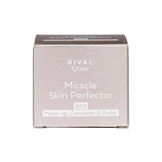 Rival Loves Me 3-in-1 Multi-Purpose Makeup, Concealer, and Powder for All Skin Tones - 27 ml
