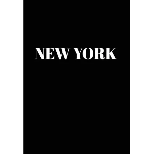 New York: Hardcover Black Decorative Book for Decorating Shelves, Coffee Tables, Home Decor, Stylish World Fashion Cities Design - Hardcover