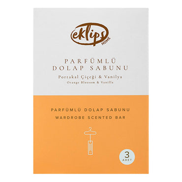 Eklips Vanilla & Orange Wardrobe Deodorizer - Natural Home Fragrance, Compact Air Freshener