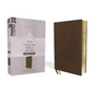 Nasb, Thinline Bible, Large Print, Passaggio Setting, Leathersoft, Brown, Red Letter, 1995 Text, Comfort Print: Elegantly Uniting Single and Double Co - Imitation Leather