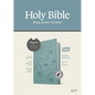 KJV Large Print Thinline Reference Bible, Filament Enabled (Leatherlike, Floral Leaf Teal, Indexed, Red Letter) - Imitation Leather