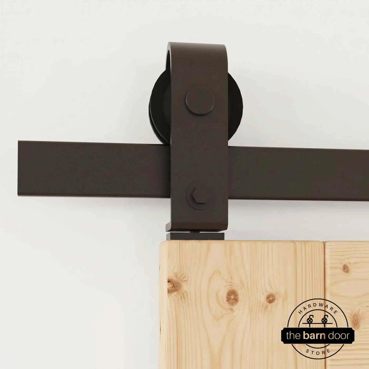 J Top Mount Bifold Barn Door Hardware | Matte Black | 2 Door Kit
