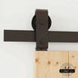 J Top Mount Bifold Barn Door Hardware | Matte Black | 2 Door Kit