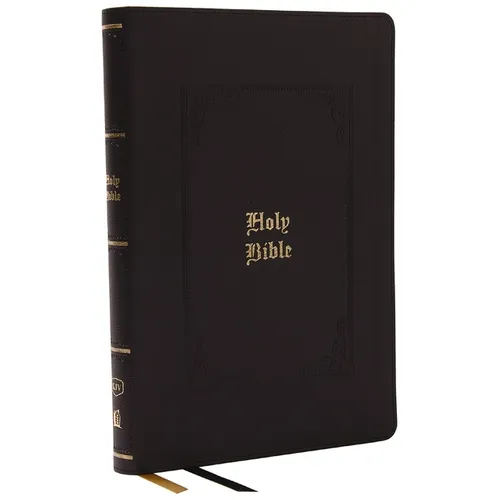 KJV Holy Bible: Giant Print Thinline Bible, Black Leathersoft, Red Letter, Comfort Print: King James Version (Vintage Series) - Imitation Leather