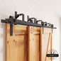 J-Strap Triple Track Bypass Barn Door Hardware Kit | Matte Black