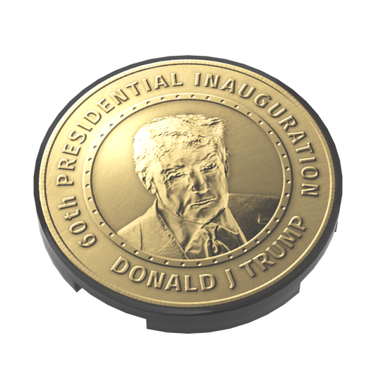 Trump 2025 Presidential Inaugural Coin - Custom Printed On a LEGO® Tile