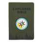 CSB Explorer Bible for Kids, Olive Compass Leathertouch, Indexed - Imitation Leather