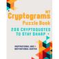My Cryptograms Puzzle Book: Large print cryptograms puzzle books for adults, 206 Cryptoqutes to stay sharp with Inspirational & motivational quote - Paperback