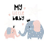 My Little Baby: Baby Shower Guest Book with Elephant Girl and Her Mom Theme, Personalized Wishes for Baby & Advice for Parents, Sign In, Gift Log, and - Paperback