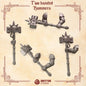 3d Printed Crimson Lords 2 Handed Hammer Set  by Greytide Studio