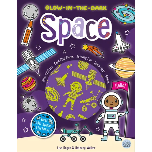 Glow-In-The-Dark Space Sticker Activity - Paperback