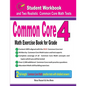 Common Core Math Exercise Book for Grade 4: Student Workbook and Two Realistic Common Core Math Tests - Paperback