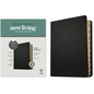 NLT Wide Margin Bible, Filament Enabled (Genuine Leather, Black, Indexed, Red Letter) - Leather