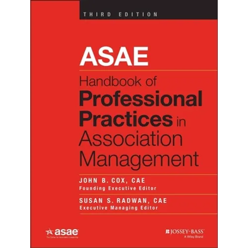 Asae Handbook of Professional Practices in Association Management - Hardcover