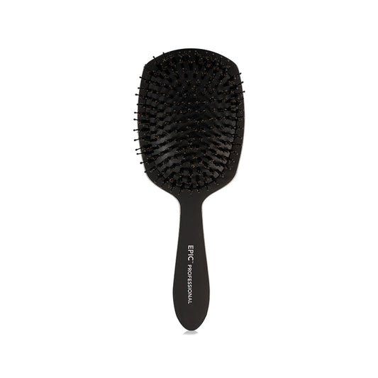 Wet Brush Epic Deluxe Shine Enhancer Black Hair Brush - Gentle Detangling, Shine Enhancement & Durable Bristles