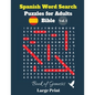 Spanish Word Search Puzzles For Adults: Bible Vol. 1 Book of Genesis, Large Print - Paperback