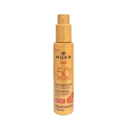 Nuxe SPF 50 Sunscreen Lotion for Face and Body - Natural, Hypoallergenic, Water-Resistant Protection