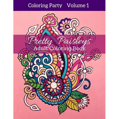 Pretty Paisleys: Adult Coloring Book - Paperback