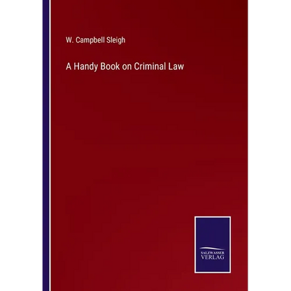 A Handy Book on Criminal Law - Paperback