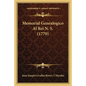 Memorial Genealogico Al Rei N. S. (1770) - Paperback