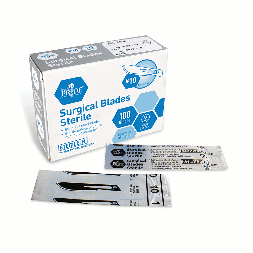 MedPride Surgical Stainless Sterile Blades - 100/box