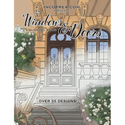 Windows & Doors: Adult coloring book - Paperback