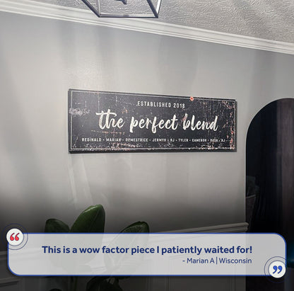 The Perfect Blend Sign III