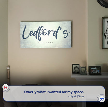 Family Name Sign V