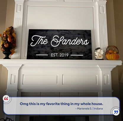 Family Name Sign V